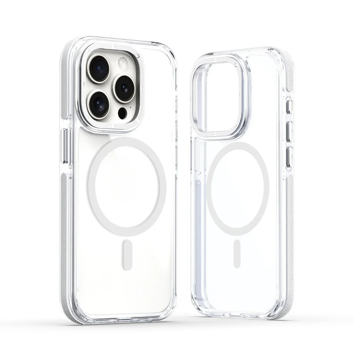 (iphone 14 Plus, Transparente) Capa Protetora Magnética Transparente Para Iphone, Compatível Com Carregamento Sem Fio Magsafe.