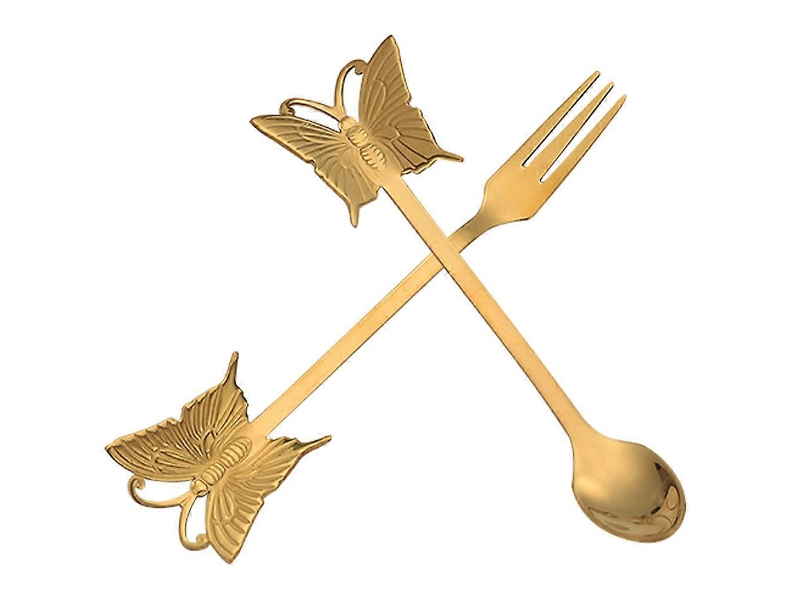 Conjunto de mesa de centro Colher Claw, 1 unidade, aço inoxidável dourado