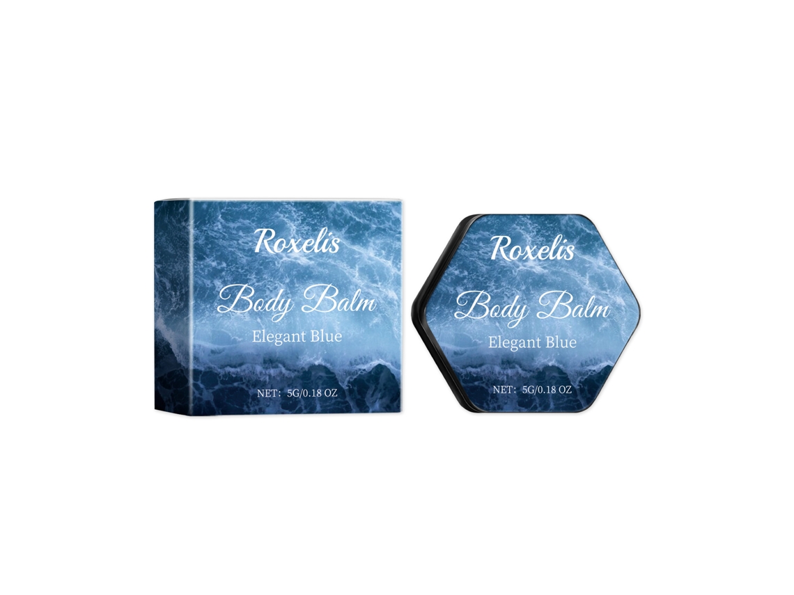 Bálsamo Corporal Roxelis Mint Azure, Perfume Natural e Elegante da LAXISCREED, Longa Duração
