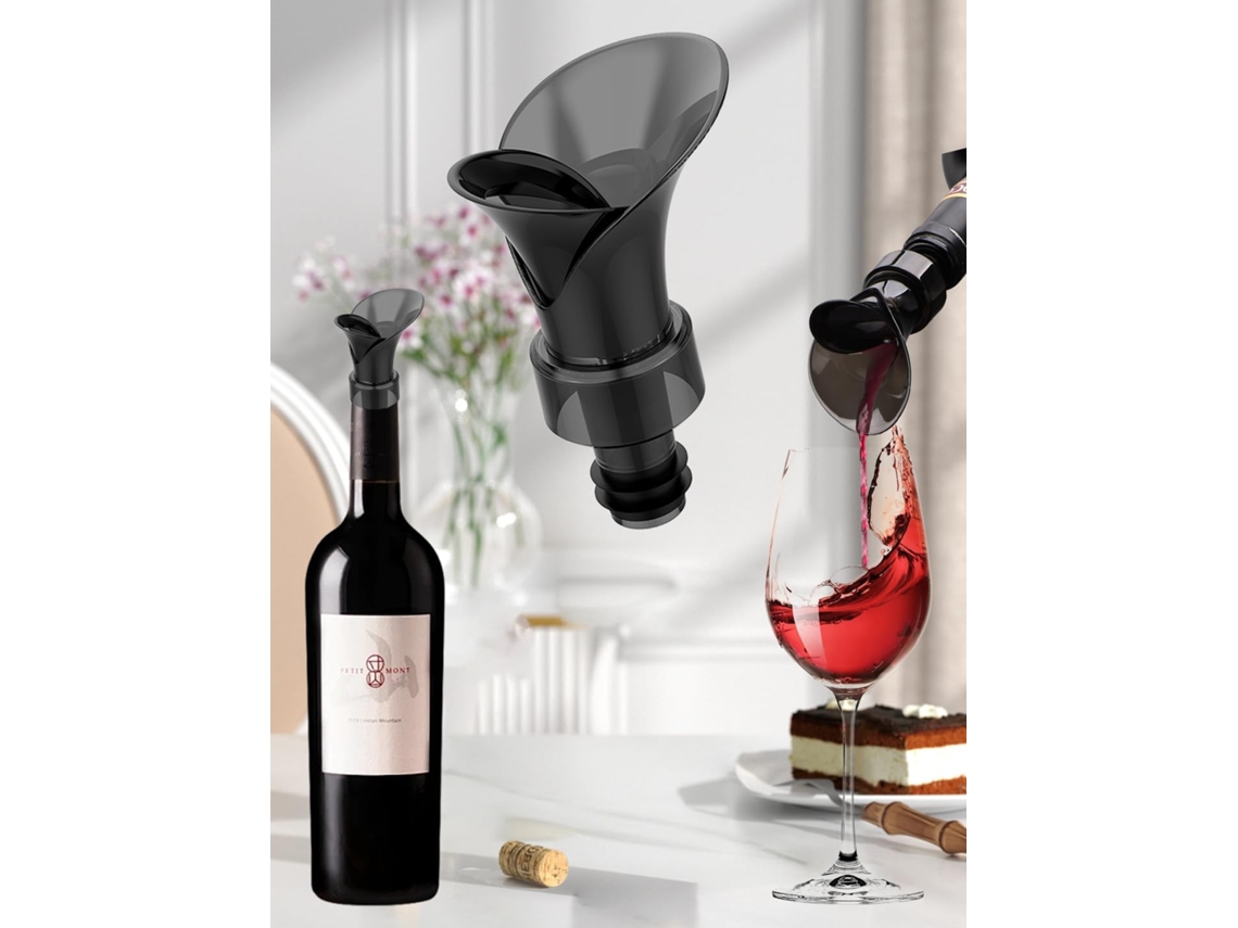Rolha E Bico Dosador De Vinho 2 Em 1