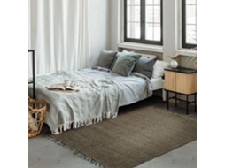 Tapete - A Fábrica De Decoração - Juta Indi - 120x170 Cm - Preto - 80% Juta/20% Algodão