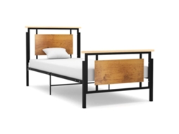 Vidaxl Estrutura De Cama 100x200 Cm Metal