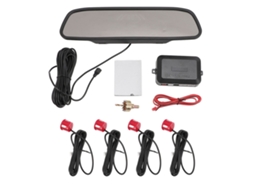 Sistema de Radar de Ré com 4 Sensores, Alerta Sonoro, Led, para Carro | S/MARCA