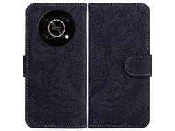 Capa De Celular Flip Em Couro Com Estampa De Tigre Para Honor X9 / X9 5g