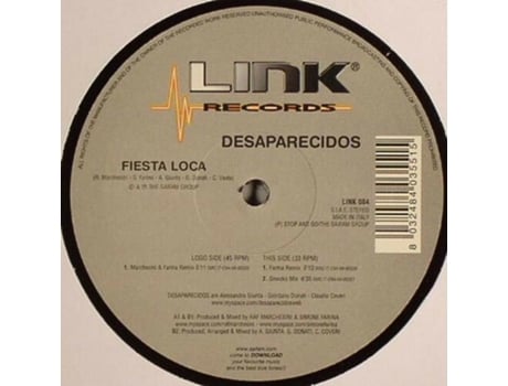 Vinil Fiesta Loca Link Records