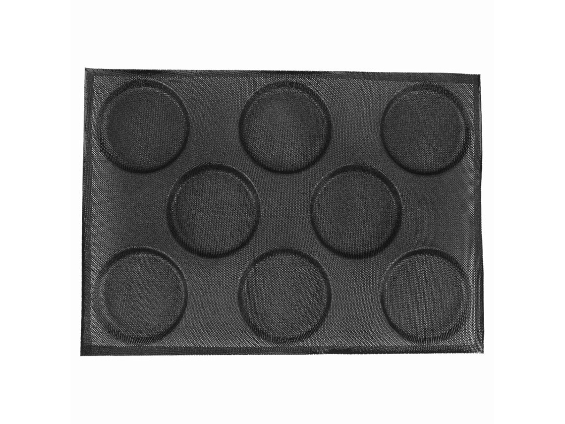 Formas de pão de hambúrguer de silicone perfuradas antiaderentes para assadeiras Zeuxo