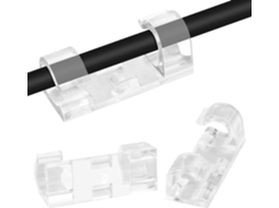 Suporte De Cabo Autoadesivo Para(pacote Com 48) Transparente()