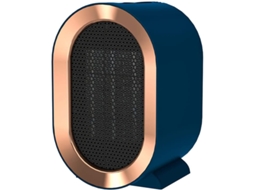 Ventilador Aquecedor Cerâmico Mini 800/1200w Ptc Rápido Aquecimentoportátil Casa Escritório Banheiro Azul