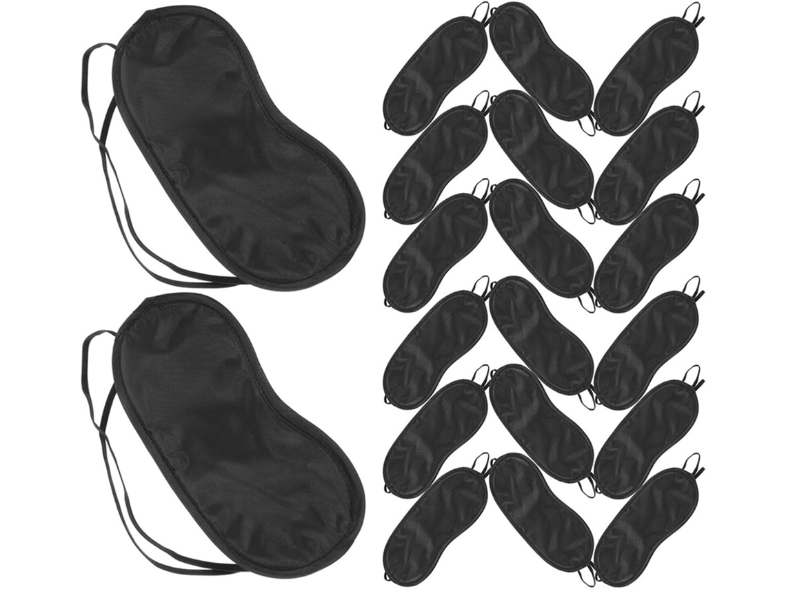 35 Colchonetes Descartáveis Para Dormir Com Elástico, Máscaras De Dormir Blackout Para Viagens, Cochilos E Uso Noturno.