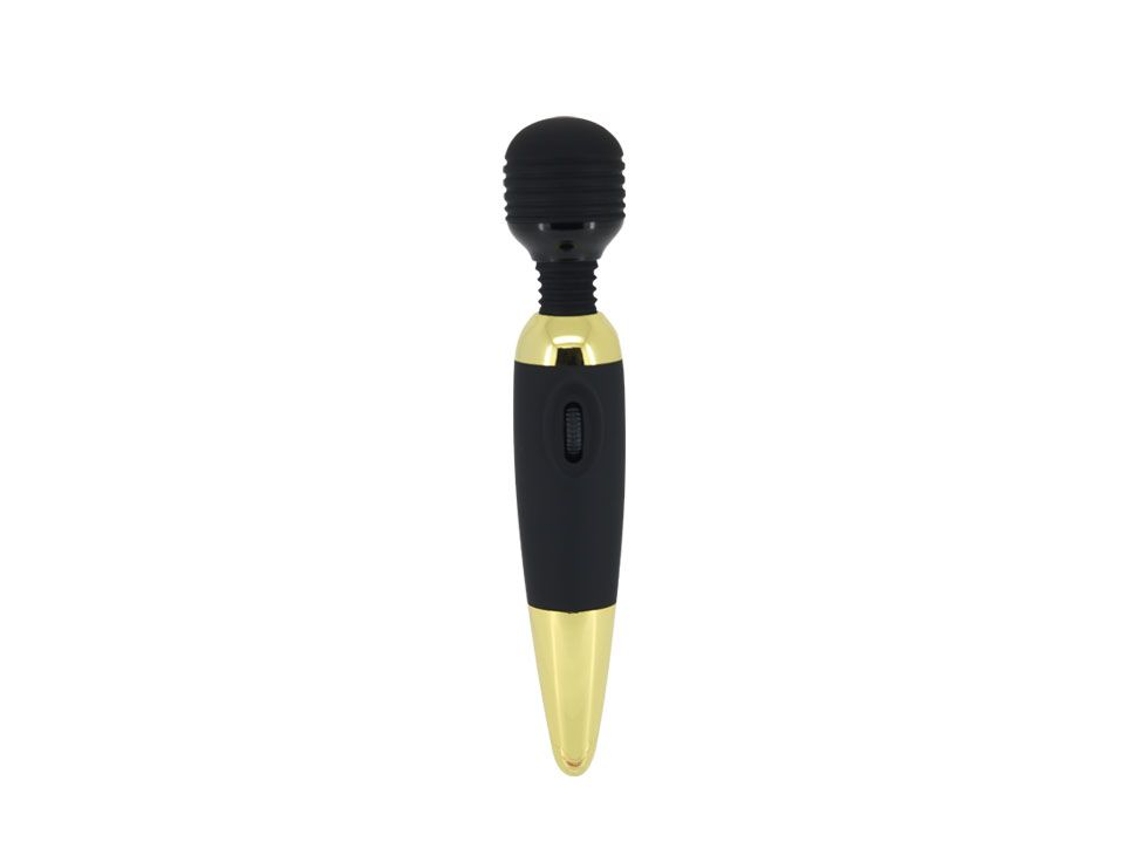 Varinha Vibradora Poderosa Preto/Dourado PRETTY LOVE