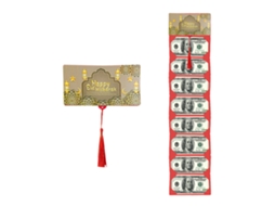 Laxiscreed Envelope Reutilizável Para 8 Cartões, Verde E Vermelho, Dobrável E Criativo Para Ocasiões Especiais