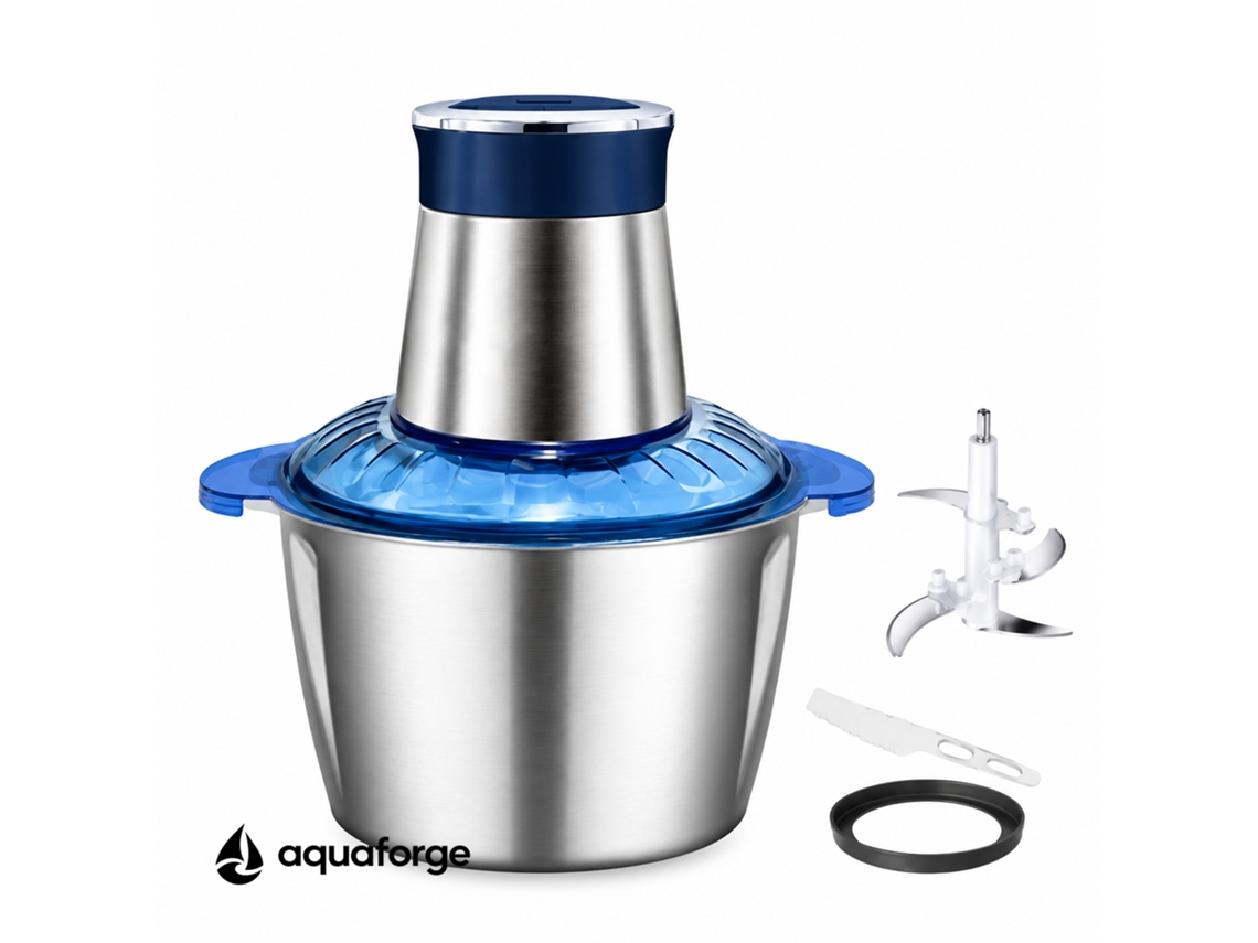 Moinho Elétrico Aquaforge Com 3 Níveis De Moagem E 2 L Para Cozinha, Azul