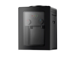 Dispensador de água, água quente e fria, design fácil de usar, preto OEM
