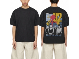 U2 Bullet The Blue Sky T-shirt Black Classic Unisex Adults Size:l