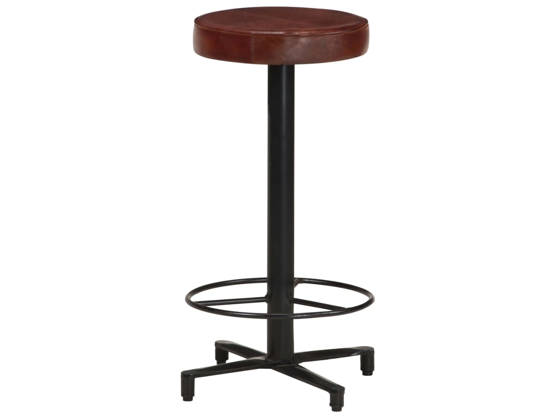 Bancos de Bar 2 Pcs 66 Cm Couro Genuíno MAISON EXCLUSIVE