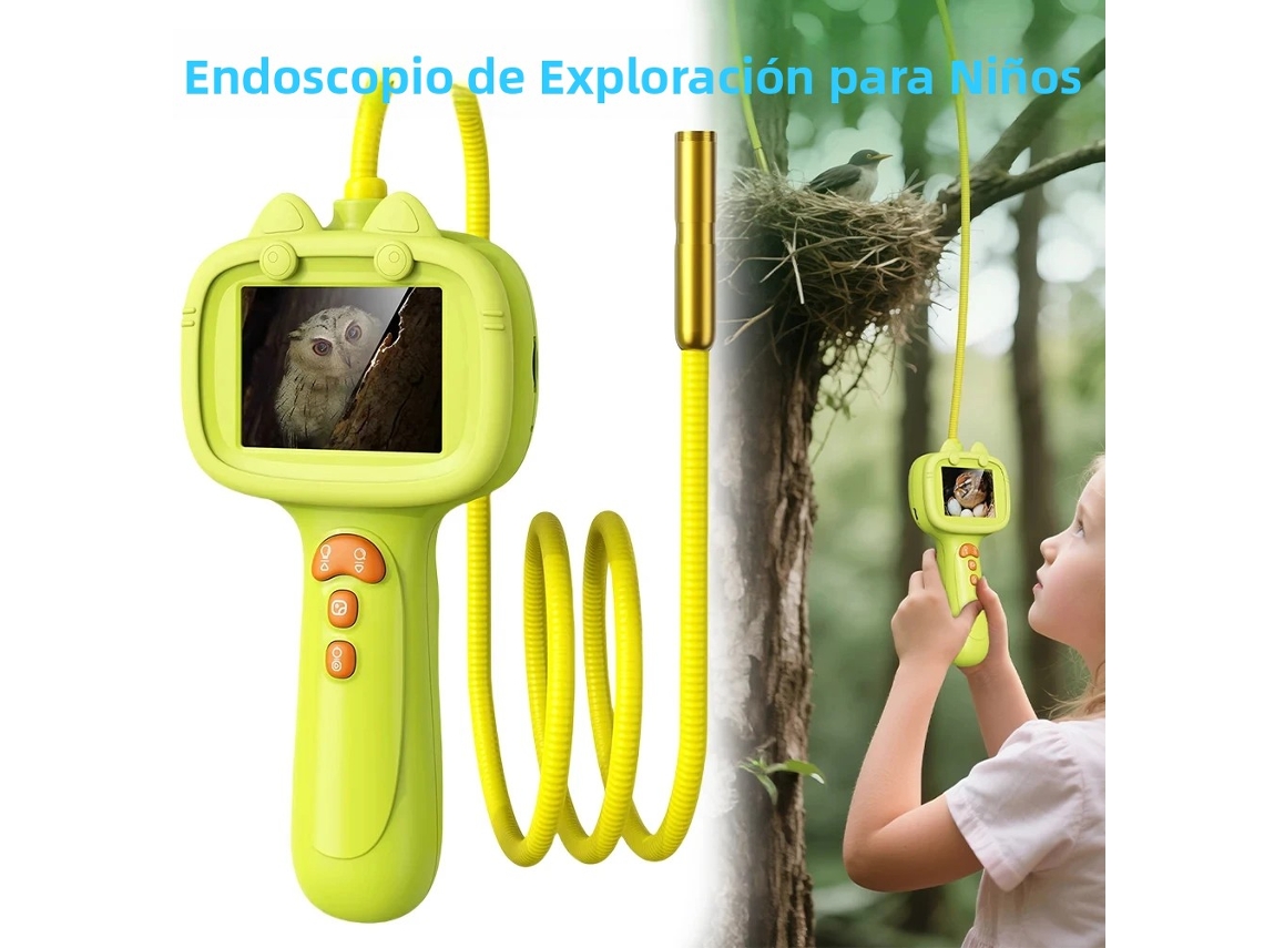Câmera Endoscópica Pediátrica, Tela de 2,4 Polegadas, 1080p MDUG