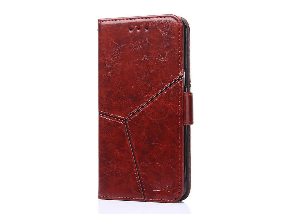 Capa Flip Horizontal De Tpu Couro Pu Com Suporte, Compartimentos Para Cartões E Carteira Para Motorola Moto G 5g Plus Com Costura Geométrica
