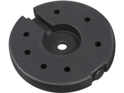 Base Redonda De Ferro Preto Para Luminária De Mesa, Com Peso Adicional, Robusta E Sólida Para Luminária De Chão.