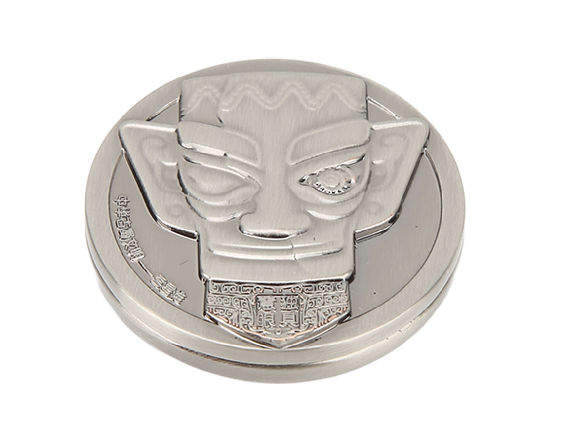 Brinquedo sensorial portátil magnético de metal para adultos Ats Coin Haptics, ideal para aliviar o estresse e a ansiedade na mesa.