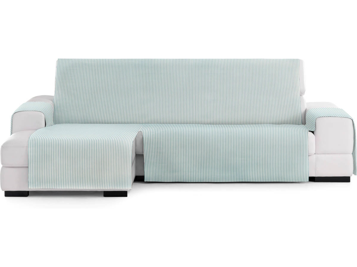 Capa de Sofá Chaise Longue TODOPARAMICASA Calma Verde (Braço Esquerdo - 290 cm)