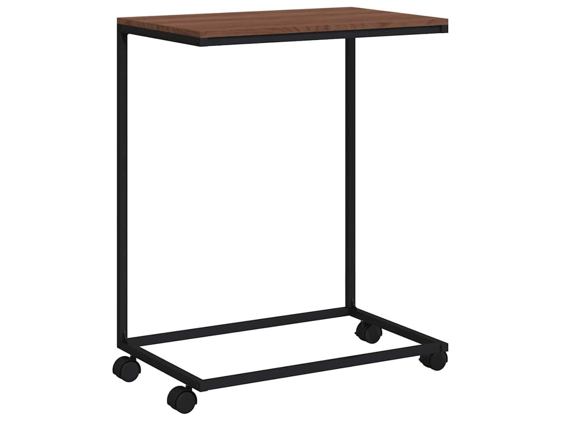 Side Table, Side Tables Vidaxl Preto Madeira Processada (55 X 35 X 70 Cm)