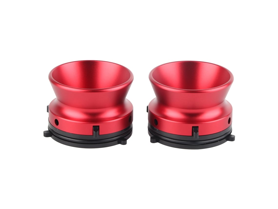 1 Par Adaptadores Nab Hub Alumínio Polido 10 Polegadas para Studer Revox Akai Teac Vermelho