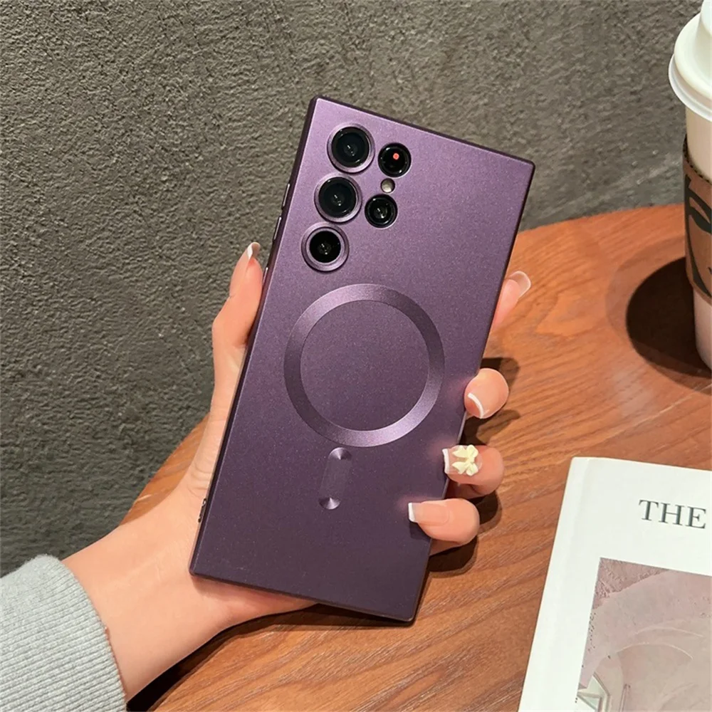 (galaxy Note20 Roxo) Capa Ultrafina E Flexível Para Carregamento Sem Fio Magsafe Da Samsung.