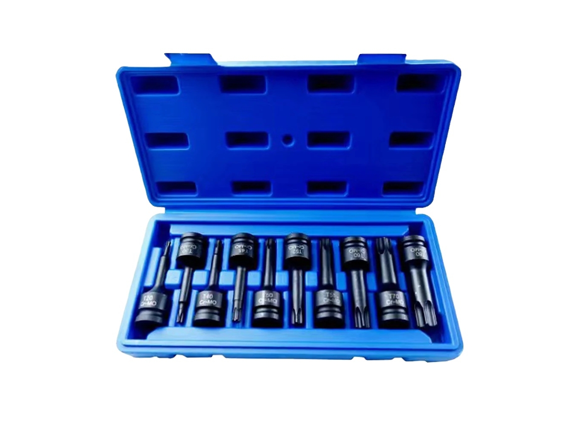 Conjunto De Bits Para Soquete, Conjunto De 10 Peças, Compatível Com Chaves Quadradas, 10 Pcs