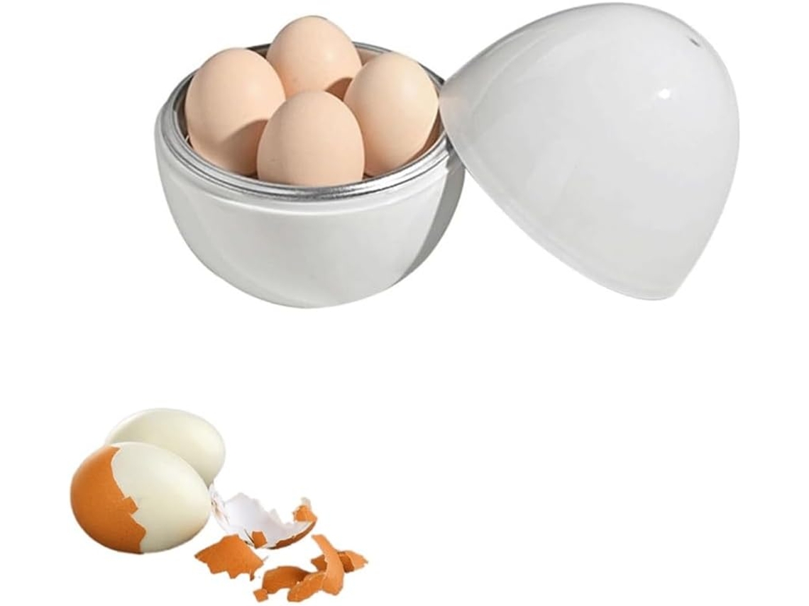 Cozinhador De Ovos Para Micro, Ondas Com Capacidade Para 4 Ovos Cozidos, Ideal Para Cozinhar Ovos No Micro, Ondas