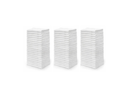 Toalha Hotel Spa Algodão Felpudo 520 G/m² | 60 Und 30 X 50 Cm( (toalha De Rosto Ou Toalha De Mão) Brancos