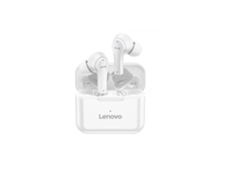 Auriculares Bluetooth True Wireless Original Lenovo Qt82 V5.0 Controle de Toque Estéreo À Prova D'Água Branco