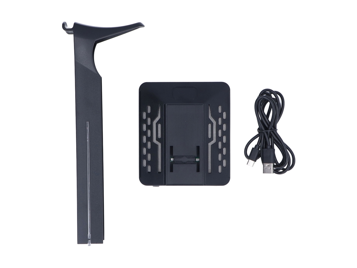 Suporte para Fone de Ouvido Rgb com 2 Portas Usb CHABERLU