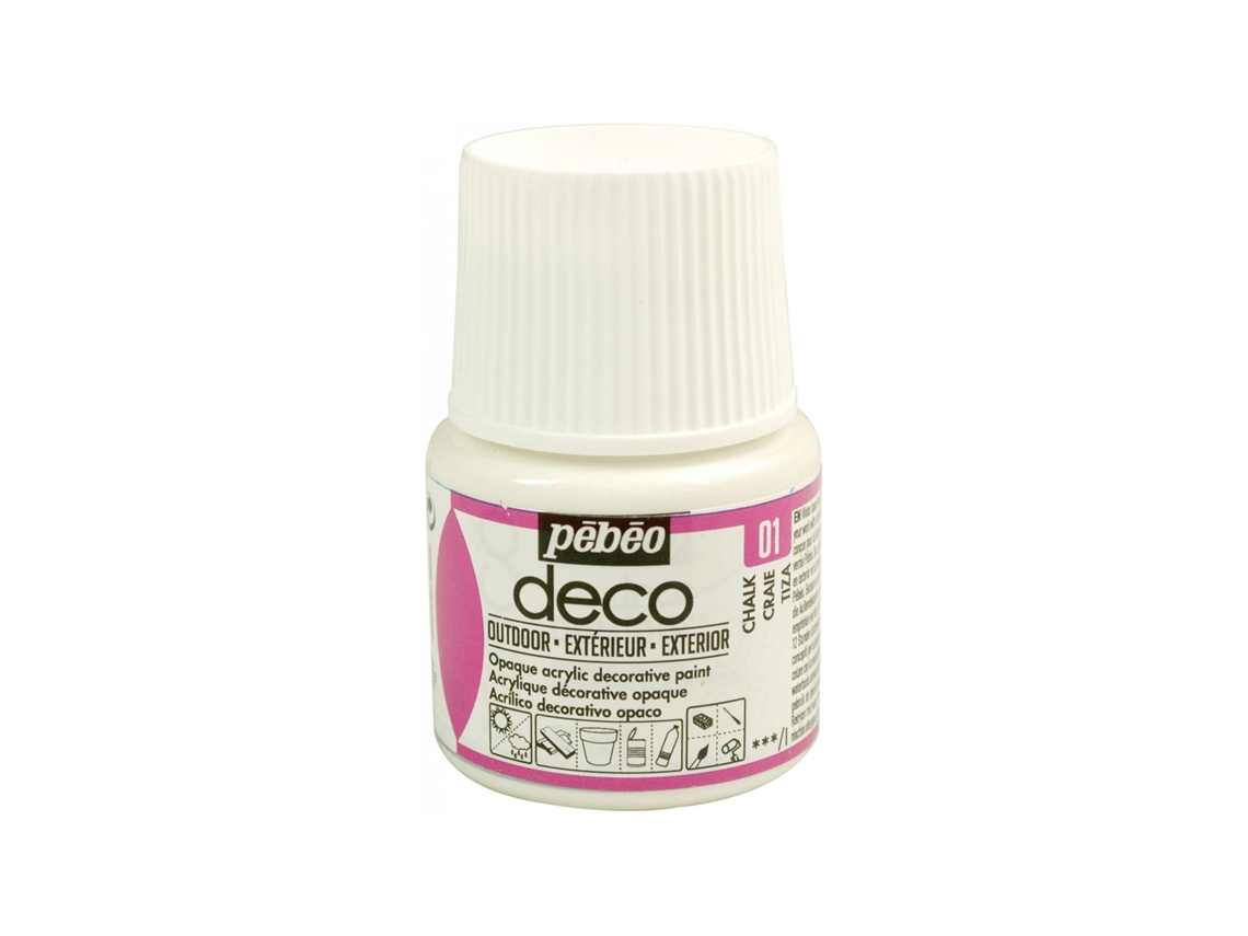 Tinta Acrílica PÉBÉO Exterior (Multisuperfície - Branca - 45ml)