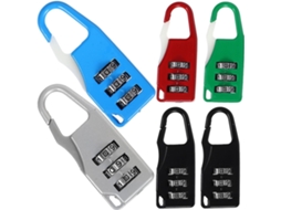 Conjunto De Cadeados Para Bagagem Beauvorty, Cadeados Portáteis De Ferro Com Combinação, 6 Peças Com Senha De 3 Dígitos