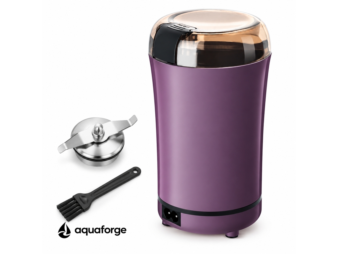 Moinho Elétrico De Café Aquaforge M150a Com 0,8 L Para Café, Roxo