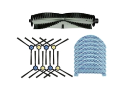 Conjunto De 17 Peças De Peças Sobressalentes Para Aspirador Robô Zaco A10: Escova Principal, Escova Lateral, Panos De Limpeza.