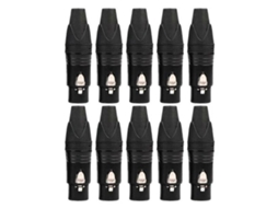 Lurelia Adaptador Xlr Macho/fêmea 3 Pinos, Áudio Para Microfones, Mixer, Amplificador E Colunas Ativas