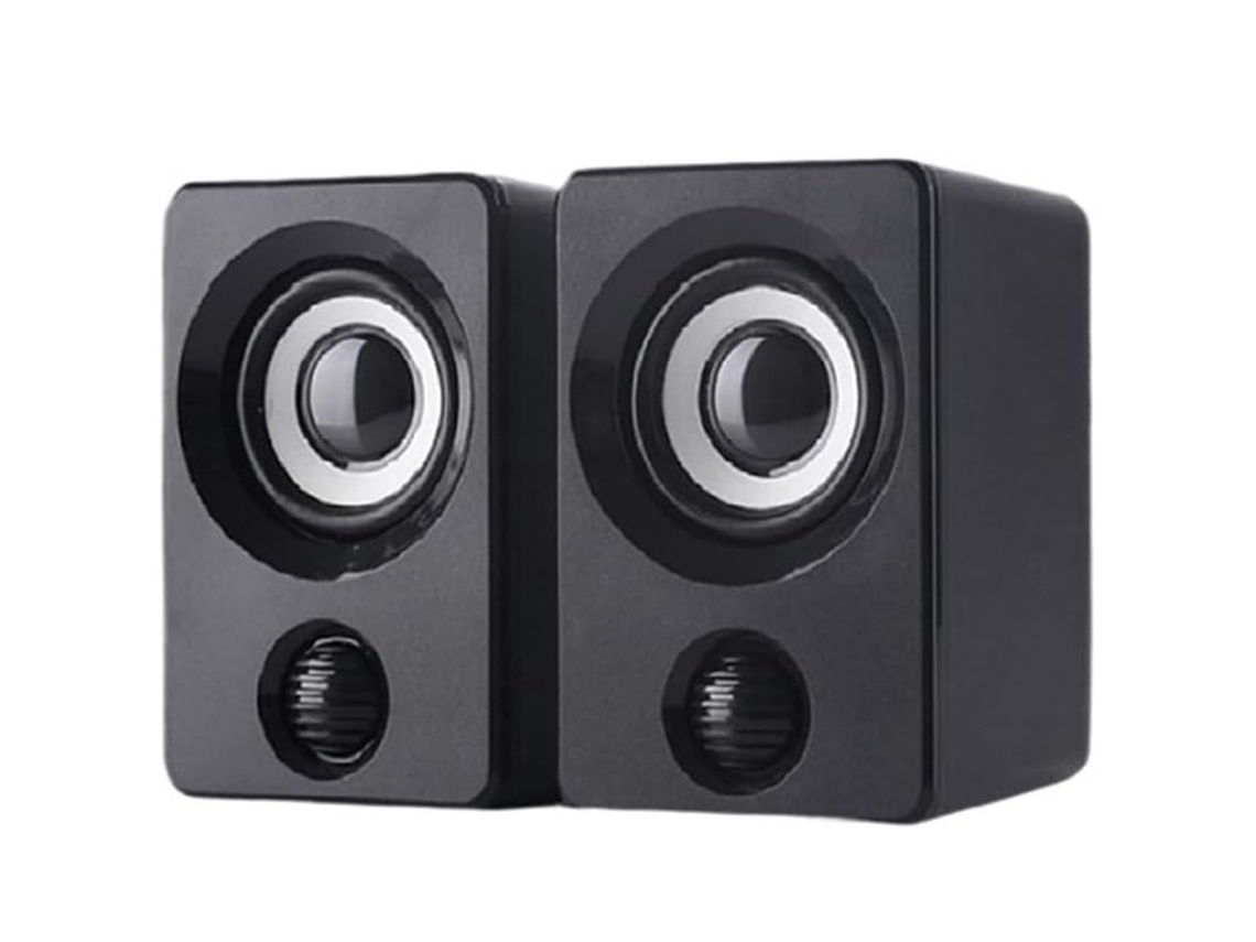 Alto falante de mesa, design minimalista, preto JYTGALX