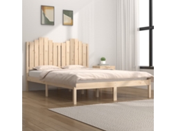 Estrutura De Cama Casal 135x190 Cm Pinho Maciço