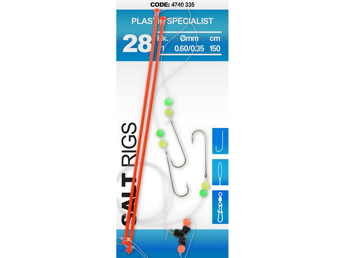 Anzol Montado Salt Plastic Specialist Cinzento 6Spro