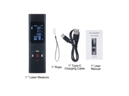 Medidor Láser Mini Preciso Ip54 Mide Distancia Área Volumen Pitágoras Lcd