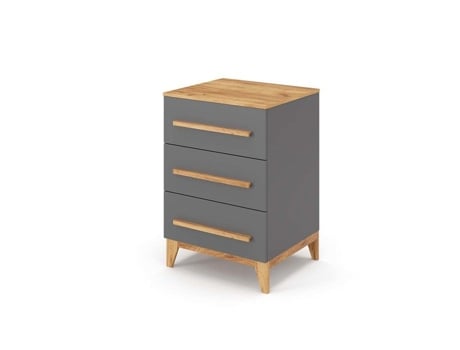 Cómoda Malia VITALISPA Cinzento (88 cm)