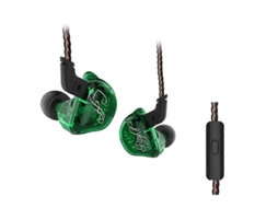 Fones de ouvido intra-auriculares com fio KZ ZSR Ring Iron (pacote com 6), versão com microfone Hengrongshen