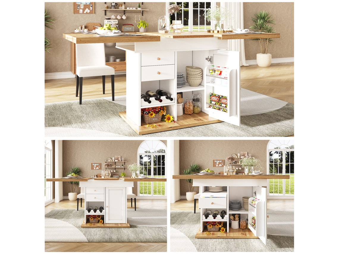 Mesa Oval Extensível Nogueira 118 158cm Preta 6p