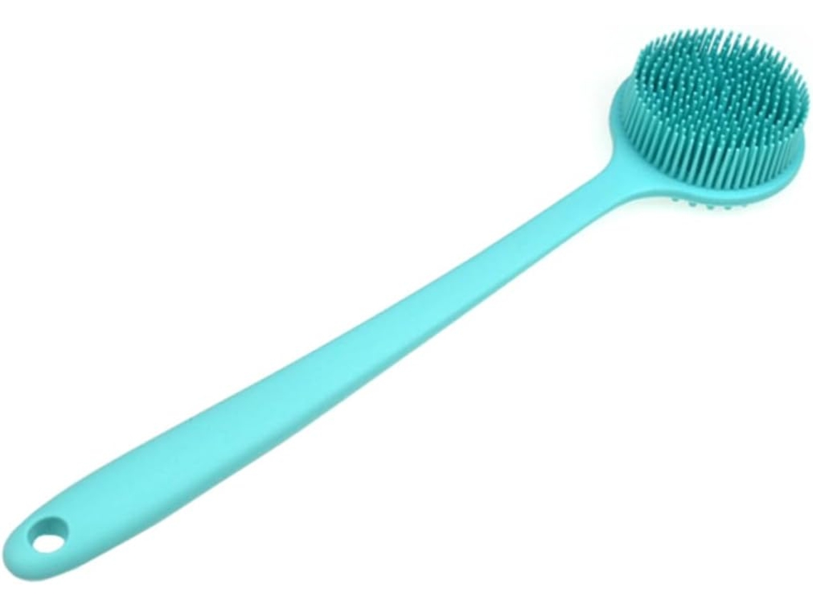 Escova De Banho Silicone Com Cabo Longo Valiclud Para Costas E Corpo, Ideal Para Spa No Chuveiro