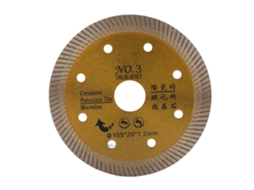 Disco de serra diamantado para cortar concreto, granito, mármore, azulejo e pedra (dourado)