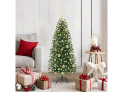 Vidaxl Árvore De Natal Artificial Com 150 Leds Verde 120 Cm Pe E Pvc