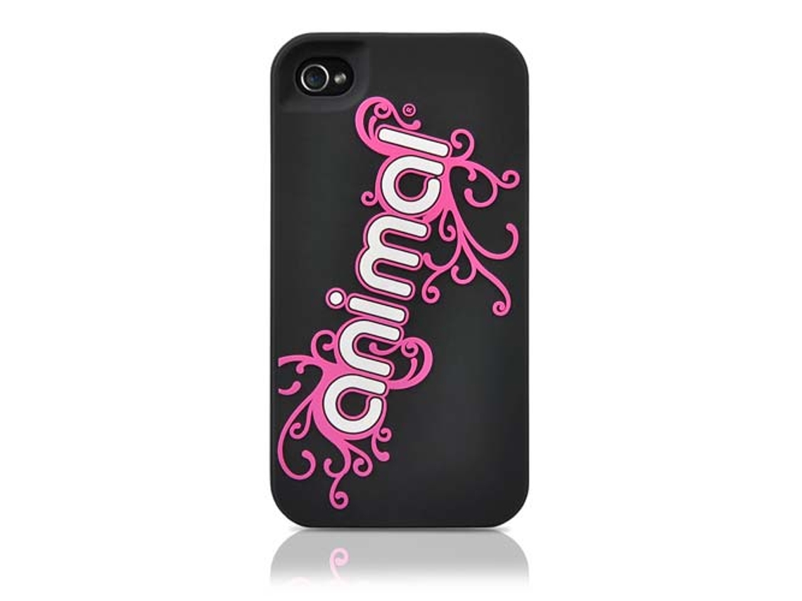 Capa iPhone 4, 4s CONTOUR DESIGN Animal - Silicone (Rosa)