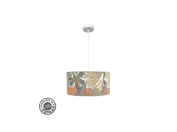 Pingente Etiópia 40d 1xe27 Branco/impresso Fabrilamp