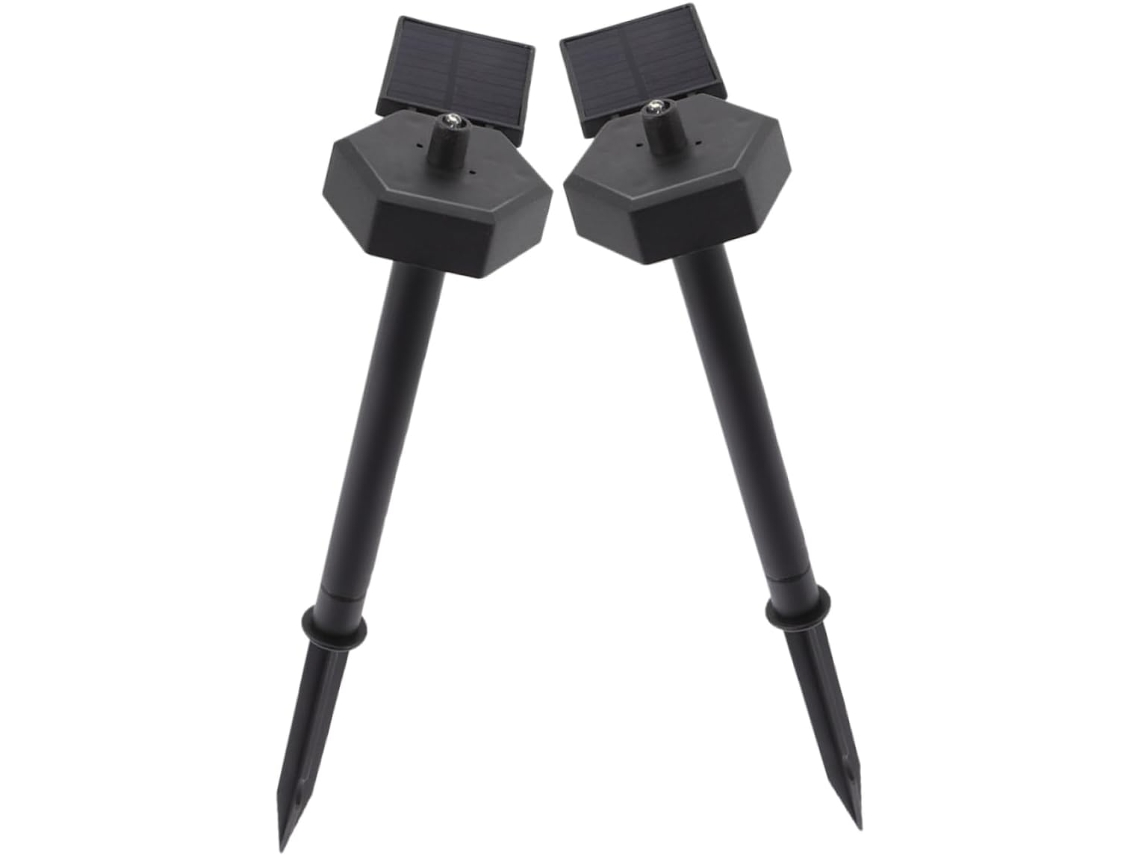 Conjunto De 2 Luminárias Solares De Jardim Para Uso Externo.
